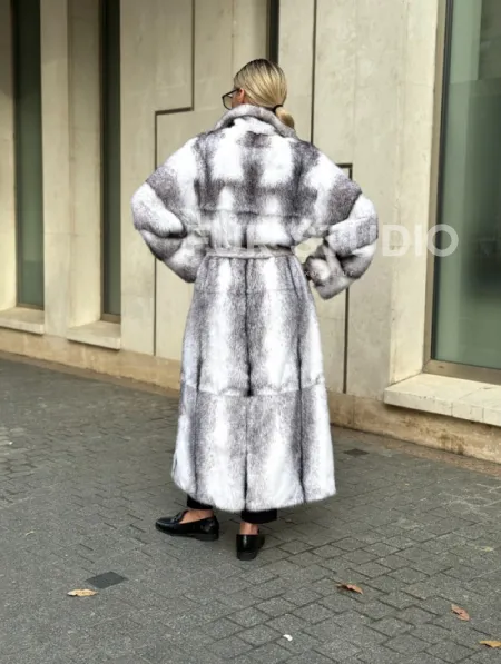 Норковая шуба - крестовка - фото 11