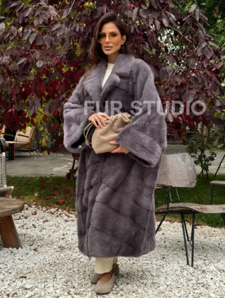 Норковая шуба оверсайз - фото 9