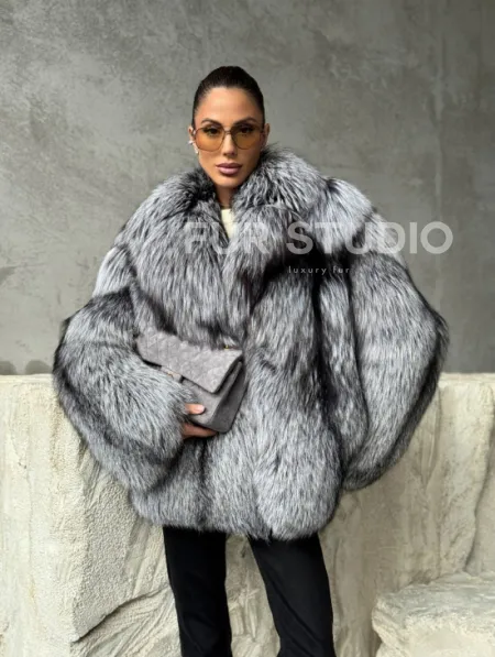 Полушубок из чернобурки - фото 12