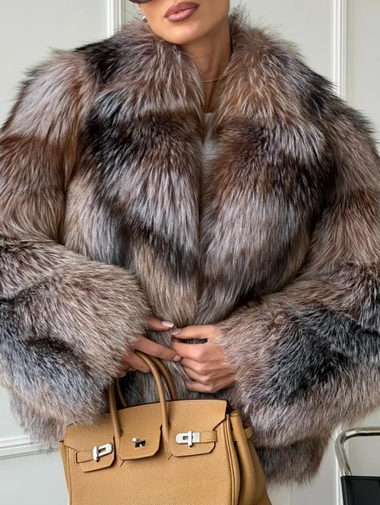 Полушубок из чернобурки - фото 1