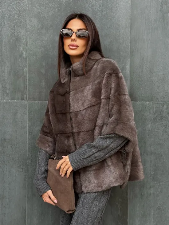 Куртка - кофта норковая на молнии - фото 2