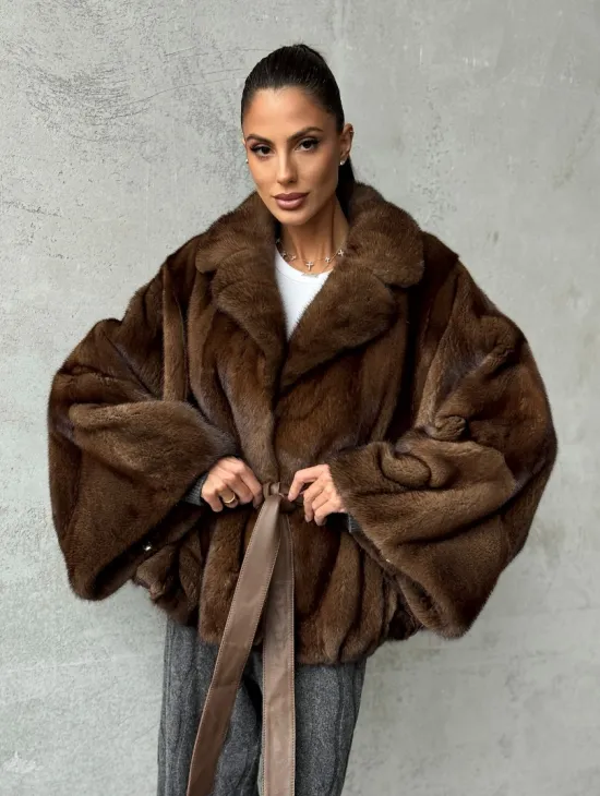Шуба норковая оверсайз - фото 8