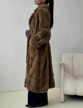 Норковая шуба - кимоно - фото 3