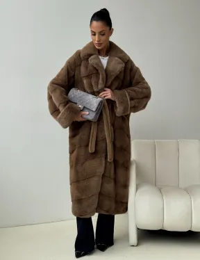 Норковая шуба - кимоно - фото 8