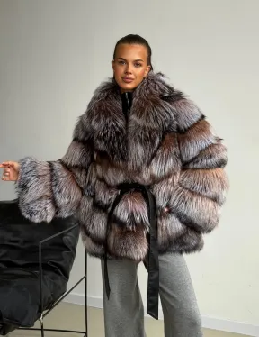 Шуба из меха лисы блюфрост - фото 10