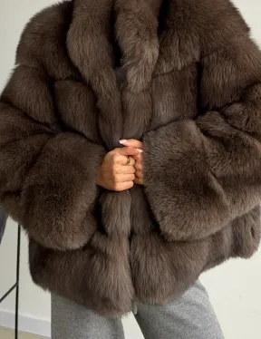 Шуба песцовая под соболь - фото 2