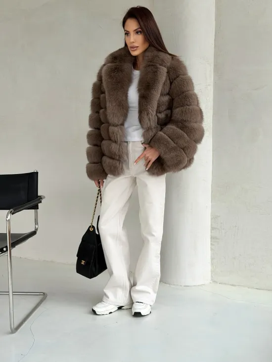 Шуба под соболь из песца - фото 4