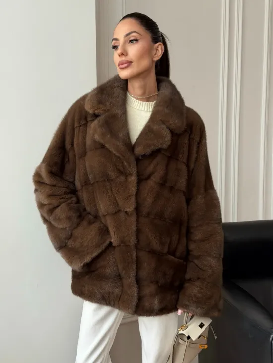 Норковый полушубок - фото 4