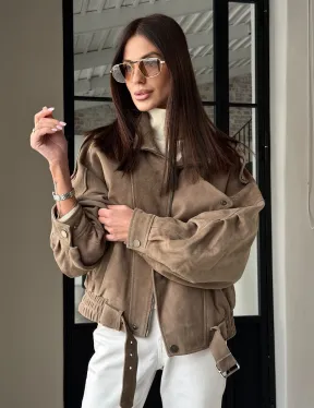 Куртка - бомбер весенняя оверсайз - фото 12